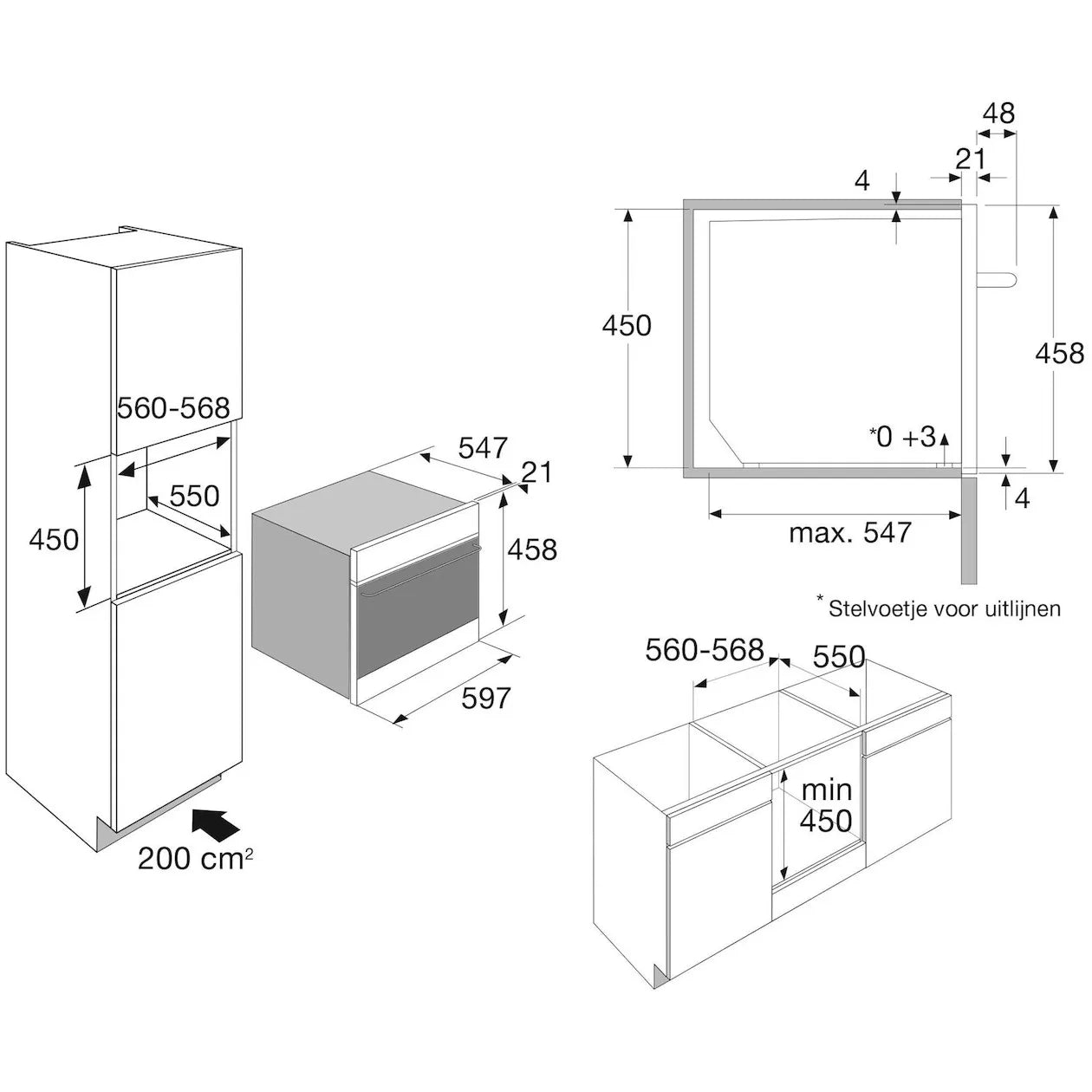 ATAG CX4695D Inbouw Combi-Magnetron