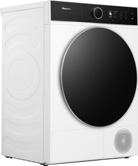 Hisense DH5I804BWCD Wasdroger - Wit - 8kg - ConnectLife - iCare - iDry - Trommelverlichting - RVS - NightDry - Smart Link - Omkeerbare deur