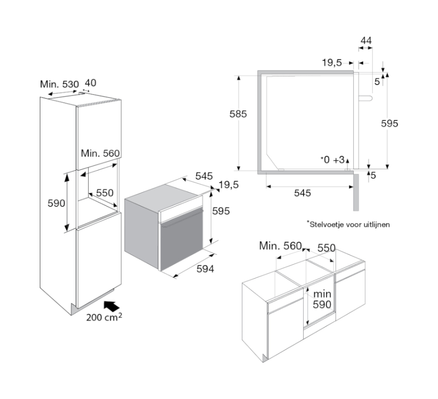 ATAG OX6671C Inbouw Multifunctionele Oven