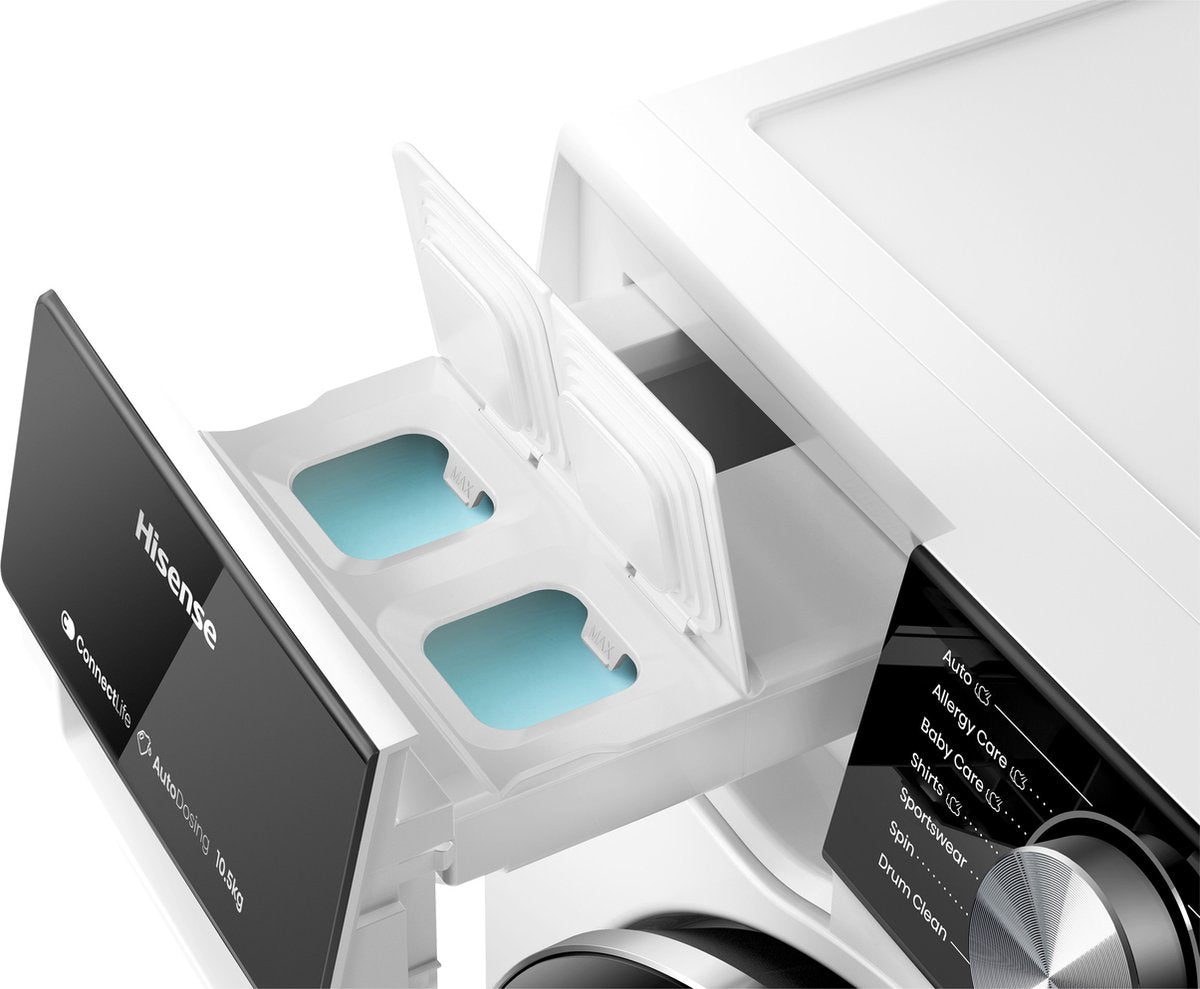 Hisense WF5I1045BWQ – Wasmachine – 10,5 kg – 1400 toeren – Energieklasse A