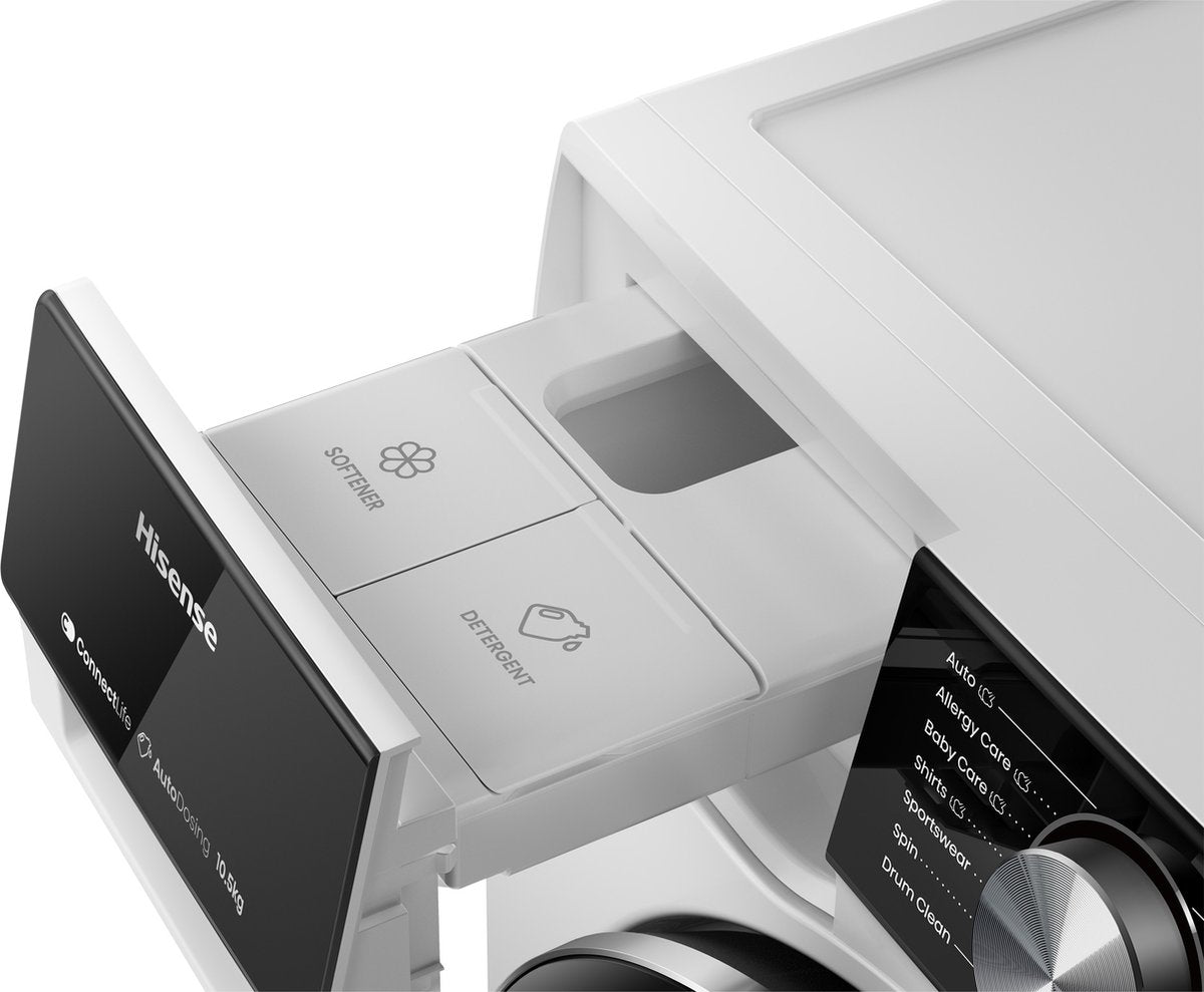 Hisense WF5I1045BWQ – Wasmachine – 10,5 kg – 1400 toeren – Energieklasse A