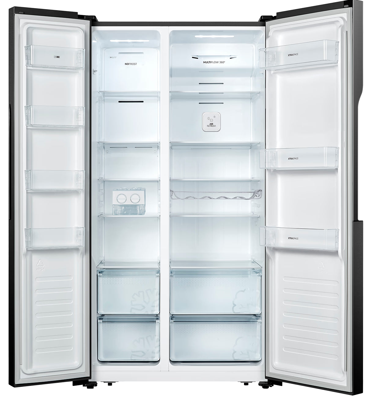 ETNA AKV578ZWA – Amerikaanse Side-by-Side koelkast