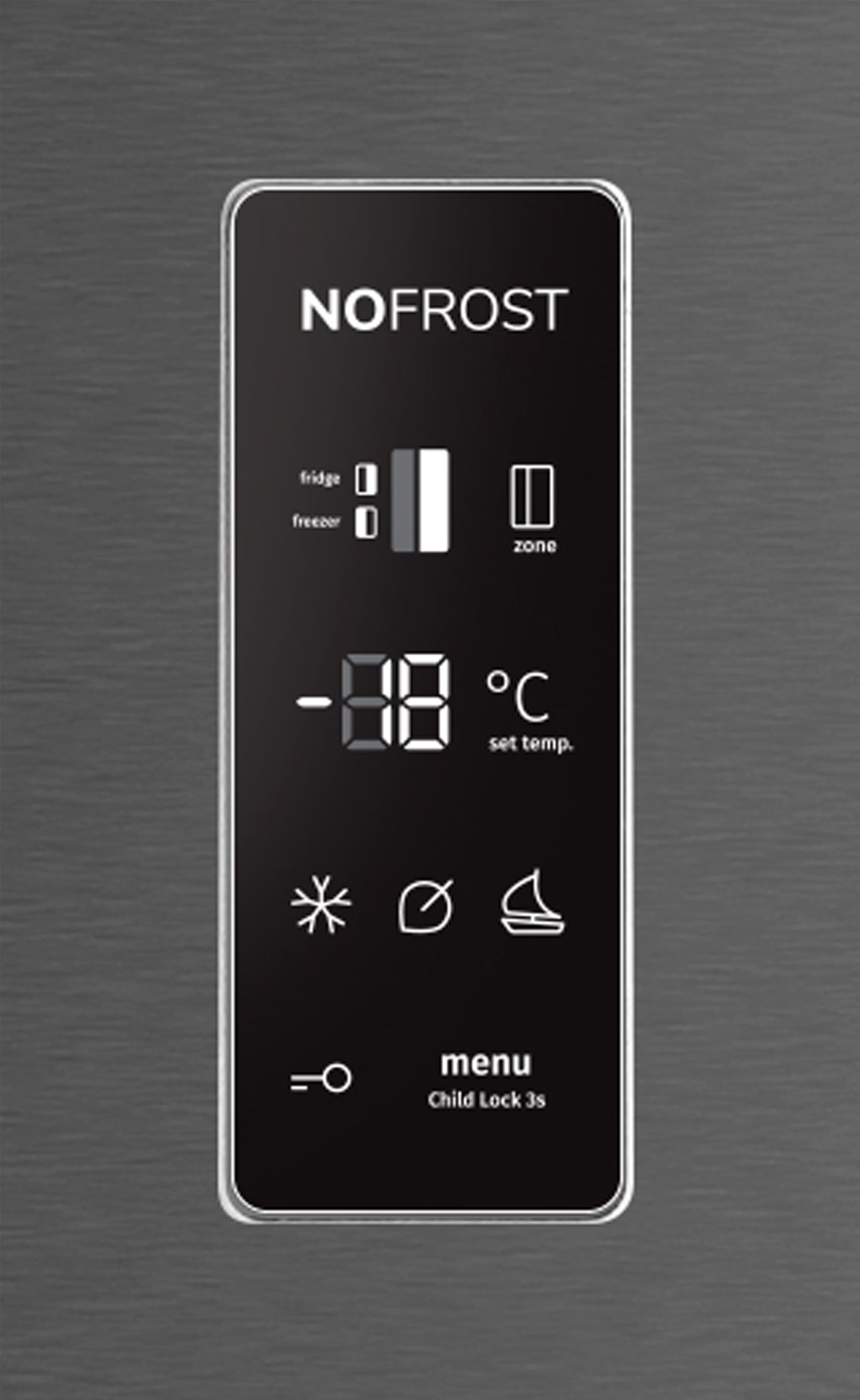 ETNA AKV578ZWA – Amerikaanse Side-by-Side koelkast