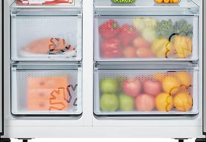 ETNA AKV578ZWA – Amerikaanse Side-by-Side koelkast