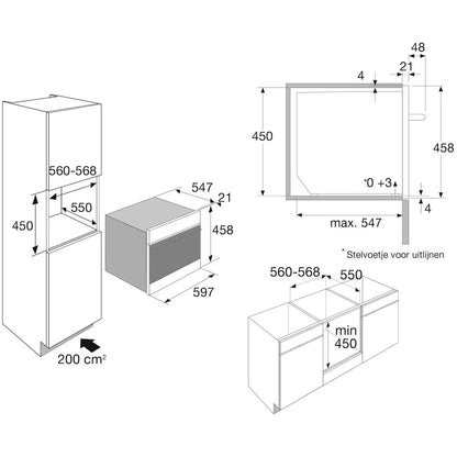 ATAG CX4695D Inbouw Combi-Magnetron