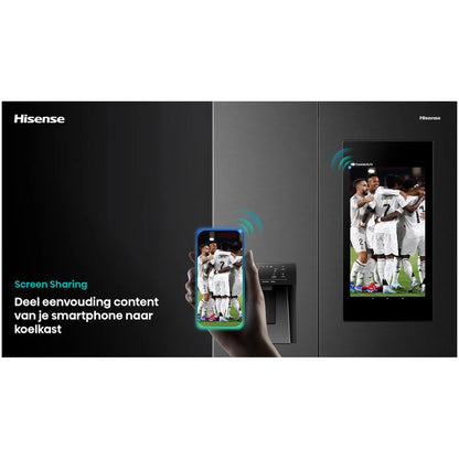 Hisense RS9P628GPFE Hi9 – Amerikaanse Koelkast – 614 Liter – SmartScreen – Zwart