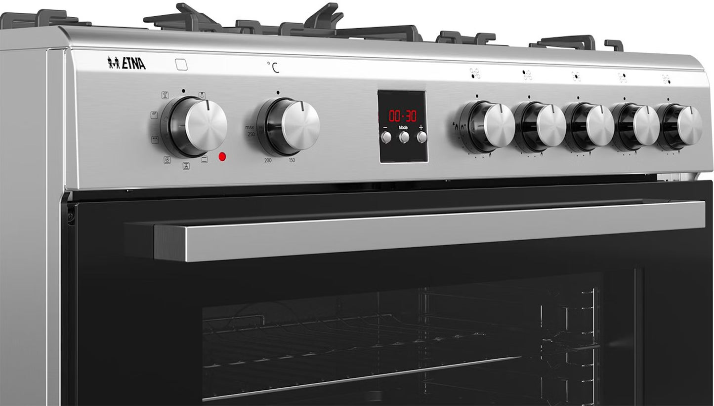 ETNA FG190RVS Vrijstaand Gasfornuis