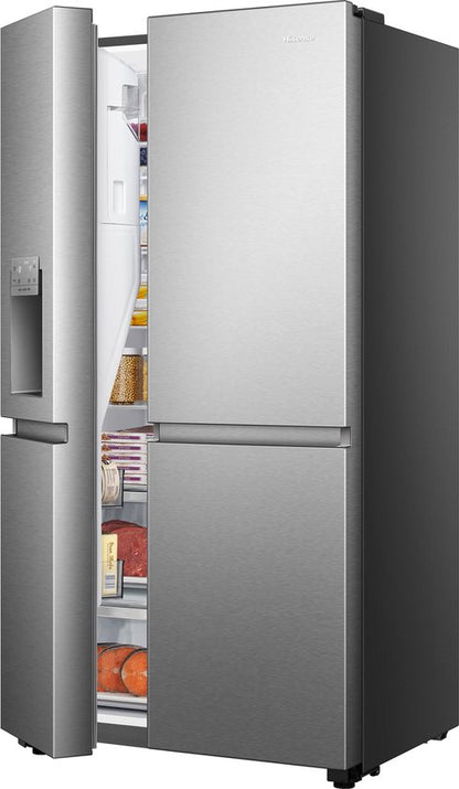 Hisense RS818N4IID Amerikaanse koelkast – 632L – RVS – Water- en ijsdispenser
