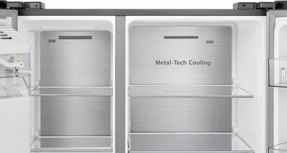 Hisense RS818N4IID Amerikaanse koelkast – 632L – RVS – Water- en ijsdispenser
