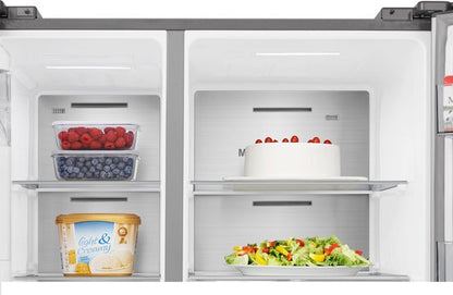 Hisense RS818N4IID Amerikaanse koelkast – 632L – RVS – Water- en ijsdispenser