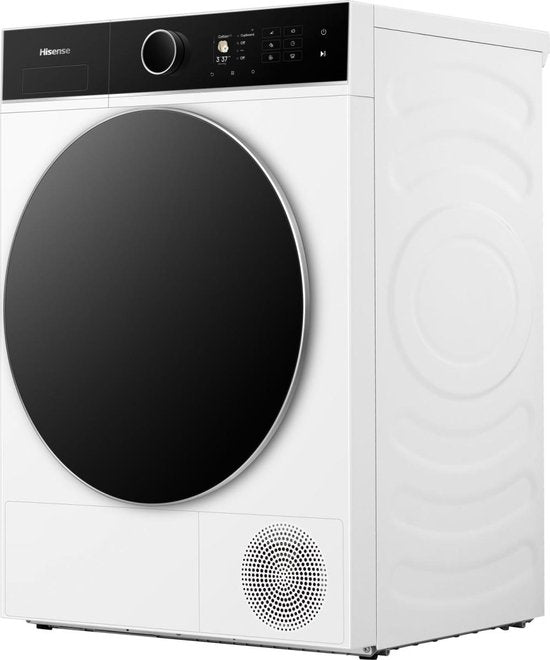 Hisense DH5I804BWCD Wasdroger - Wit - 8kg - ConnectLife - iCare - iDry - Trommelverlichting - RVS - NightDry - Smart Link - Omkeerbare deur