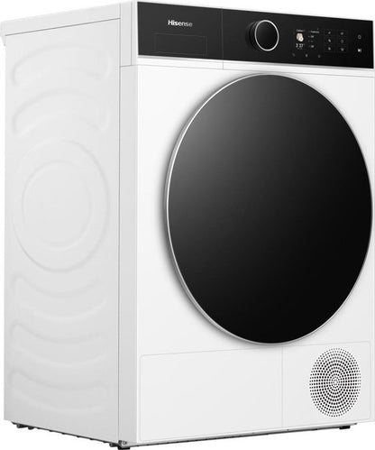 Hisense DH5I804BWCD Wasdroger - Wit - 8kg - ConnectLife - iCare - iDry - Trommelverlichting - RVS - NightDry - Smart Link - Omkeerbare deur