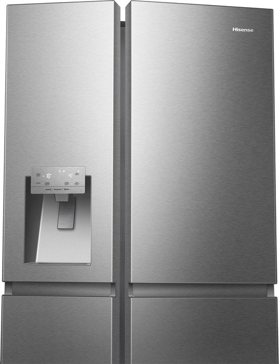 Hisense RS818N4IID Amerikaanse koelkast – 632L – RVS – Water- en ijsdispenser