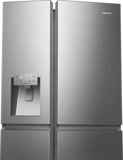 Hisense RS818N4IID Amerikaanse koelkast – 632L – RVS – Water- en ijsdispenser