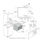 PELGRIM COS834MAT Oven met magnetronfunctie en FullSteam, nis 45 cm