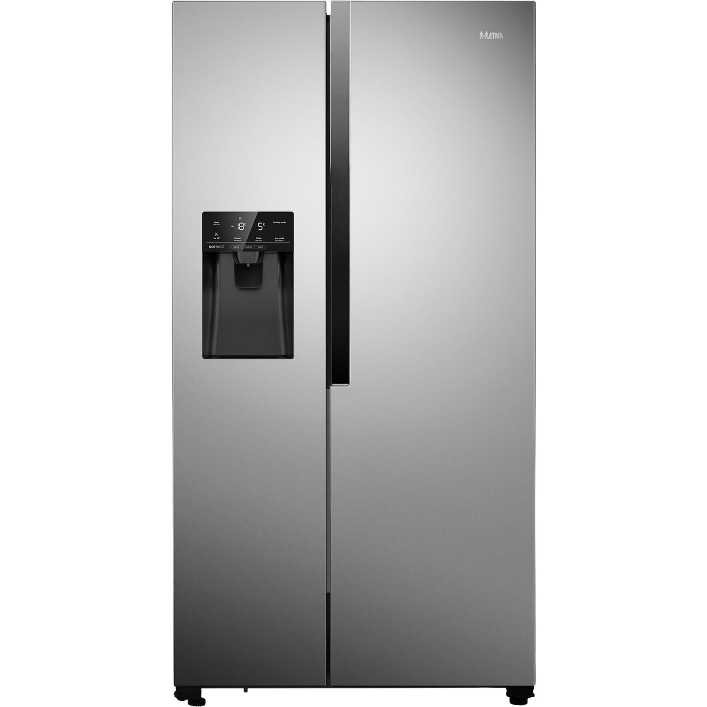 ETNA AKV578IRVS - Amerikaanse koelkast - breedte 91 cm - hoogte 179.1 cm - inhoud 499 l - NoFrost
