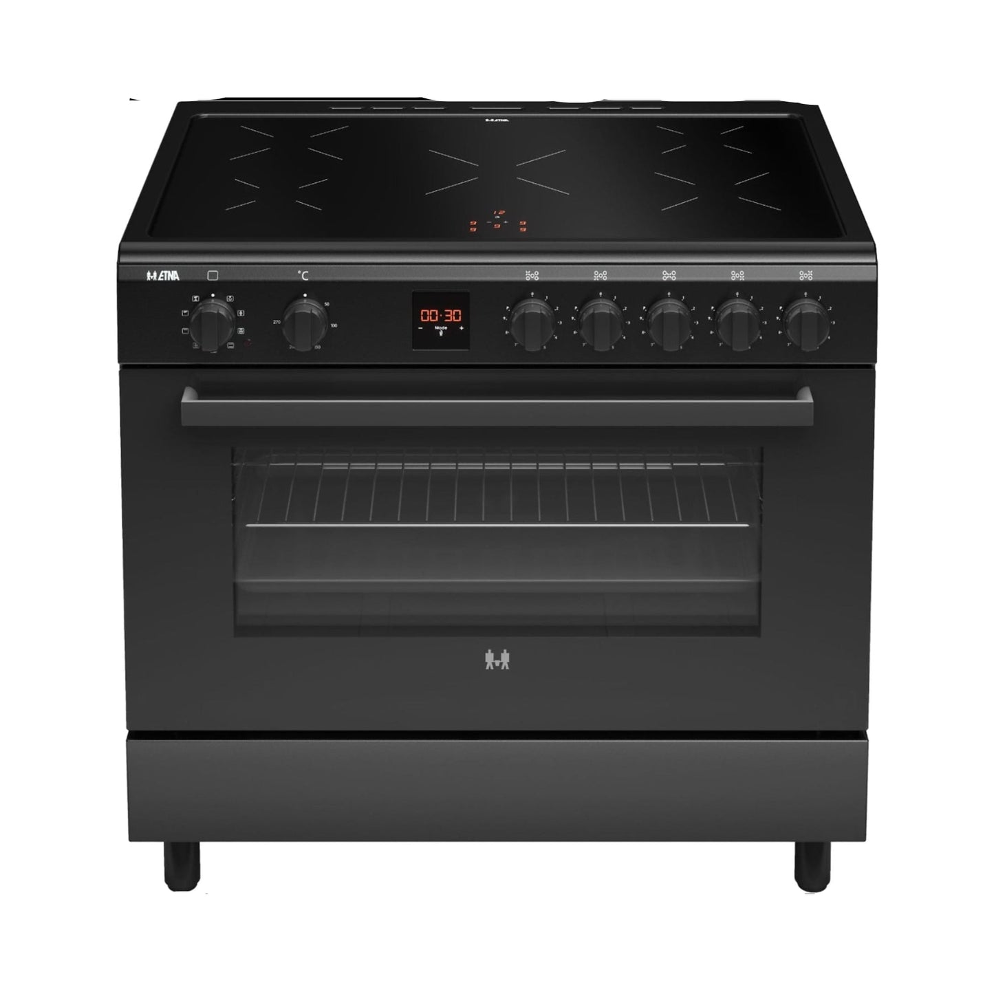 ETNA FI590ZWA - Fornuis - Inductie 3-fasen (Perilex) - breedte 90 cm