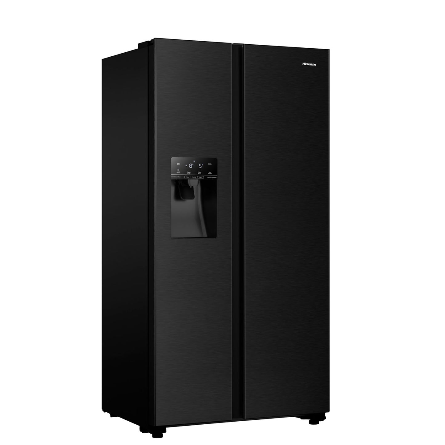 HISENSE RS694N4TFE - Amerikaanse koelkast - breedte 92 cm - hoogte 179.3 cm - inhoud 550 l - NoFrost