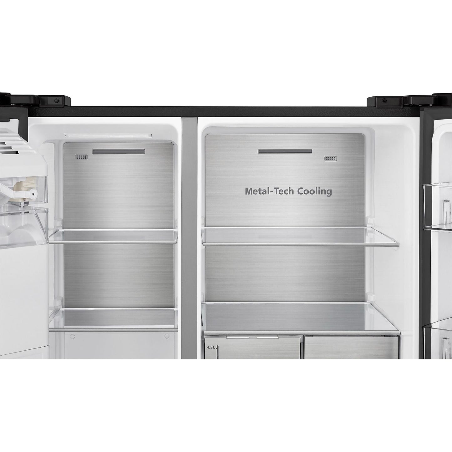 HISENSE RS818N4TFC - Amerikaanse koelkast - breedte 91 cm - hoogte 179 cm - inhoud 632 l - NoFrost