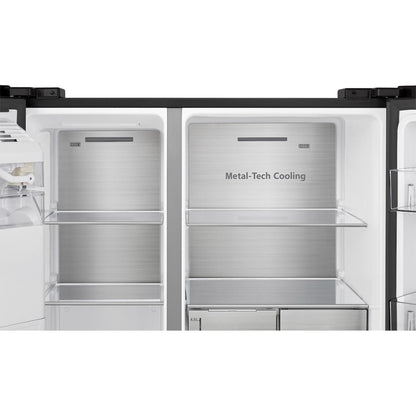 HISENSE RS818N4TFC - Amerikaanse koelkast - breedte 91 cm - hoogte 179 cm - inhoud 632 l - NoFrost