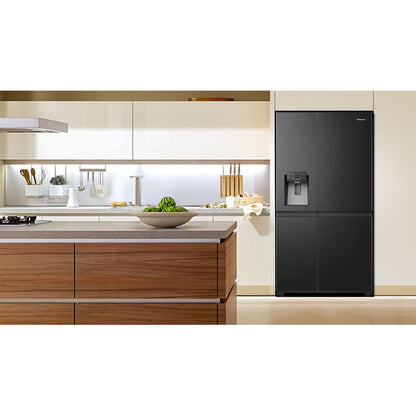 HISENSE RS818N4TFC - Amerikaanse koelkast - breedte 91 cm - hoogte 179 cm - inhoud 632 l - NoFrost