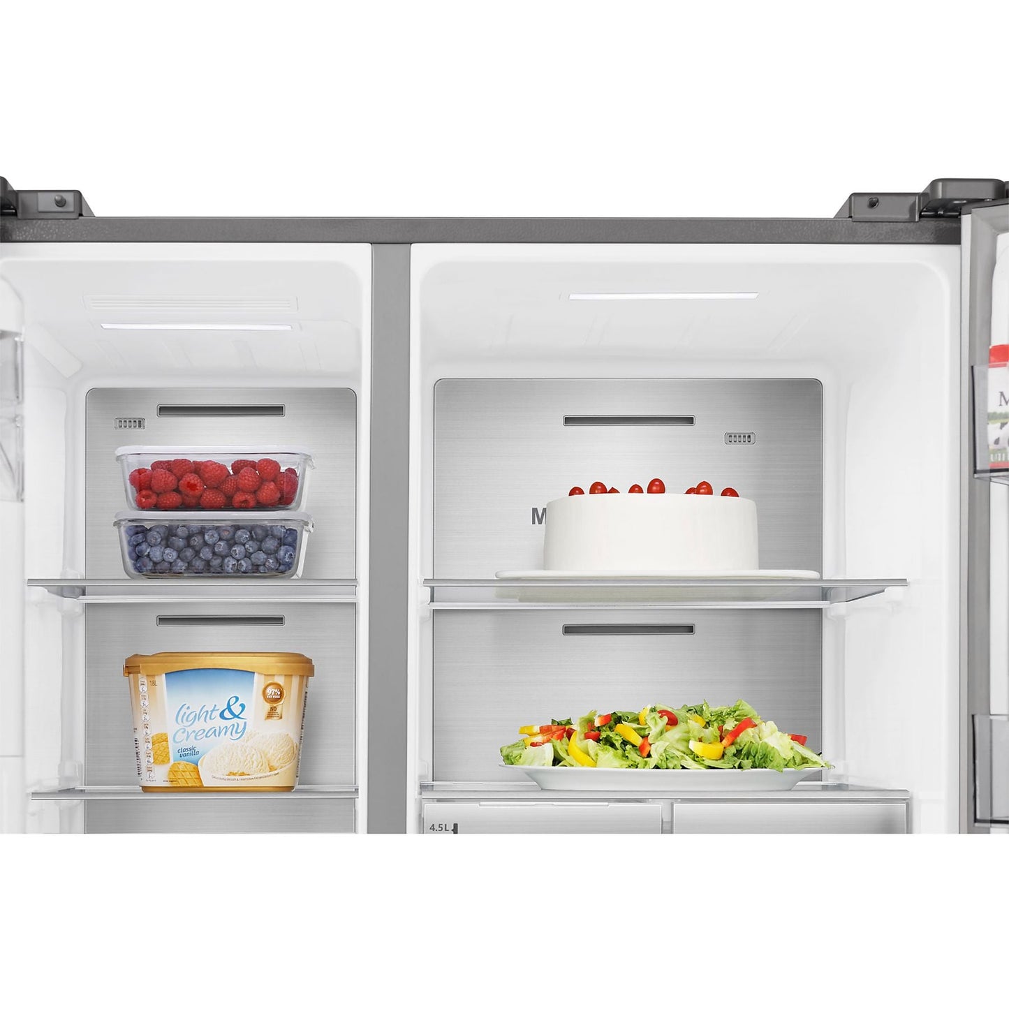HISENSE RS818N4TIC - Amerikaanse koelkast - breedte 91 cm - hoogte 179 cm - inhoud 632 l - NoFrost