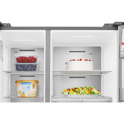 HISENSE RS818N4TIC - Amerikaanse koelkast - breedte 91 cm - hoogte 179 cm - inhoud 632 l - NoFrost