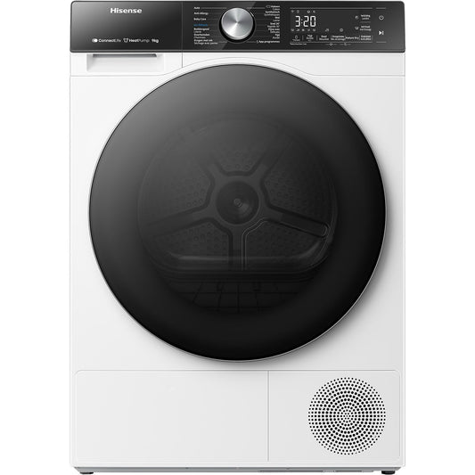 Hisense DH5S902BW Warmtepompdroger 9 kg, WiFi & Slimme Sensoren