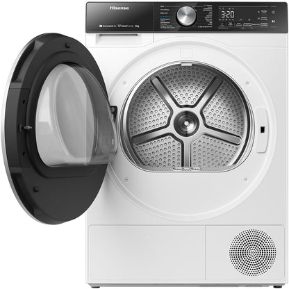 Hisense DH5S902BW Warmtepompdroger 9 kg, WiFi & Slimme Sensoren