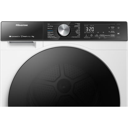 Hisense DH5S902BW Warmtepompdroger 9 kg, WiFi & Slimme Sensoren