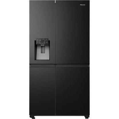 HISENSE RS818N4IFD Vrijstaande Side-by-side koelkast, Zwart, 632 l