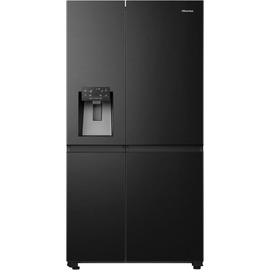 HISENSE RS818N4IFD Vrijstaande Side-by-side koelkast, Zwart, 632 l