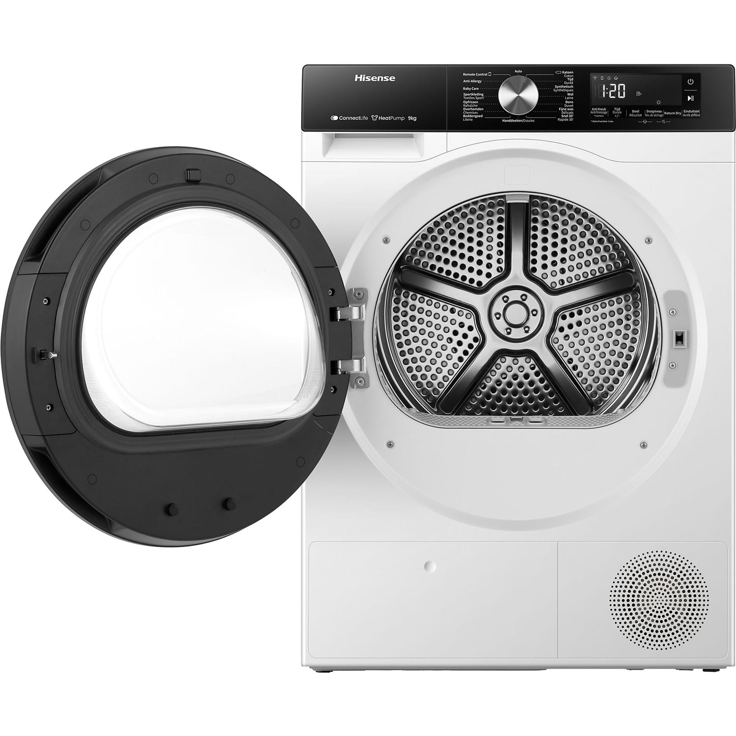 HISENSE DH3S902BW3 - Warmtepompdroger - 9 kg - 64 dB