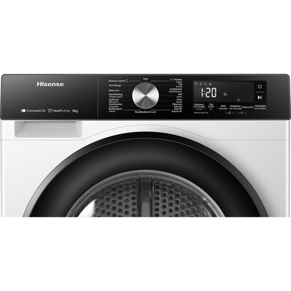 HISENSE DH3S902BW3 - Warmtepompdroger - 9 kg - 64 dB