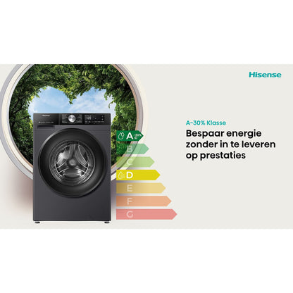 HISENSE WD3S9043BB3 - Was-droogcombinatie - 9 kg + 6 kg - 1400 rpm - 72 dB