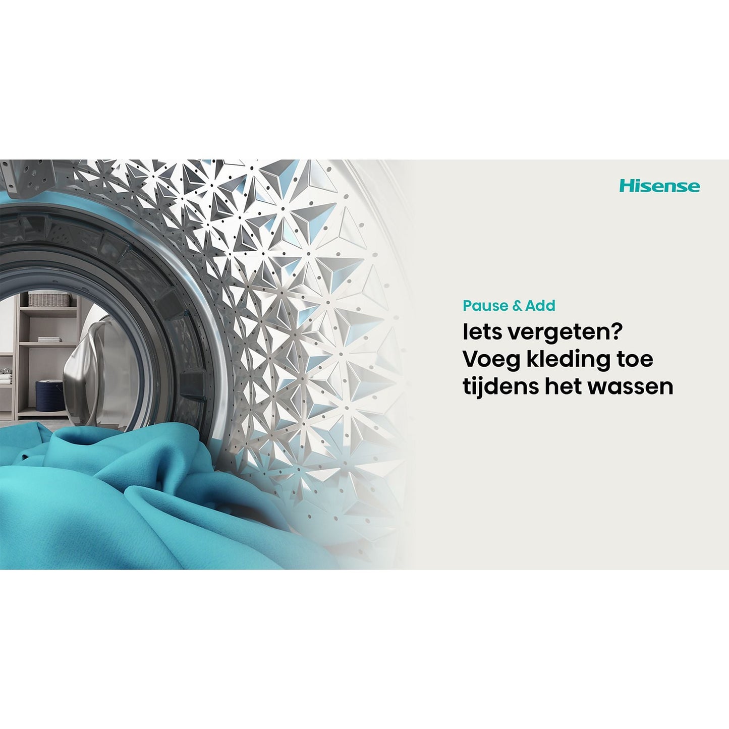 HISENSE WD3S9043BB3 - Was-droogcombinatie - 9 kg + 6 kg - 1400 rpm - 72 dB