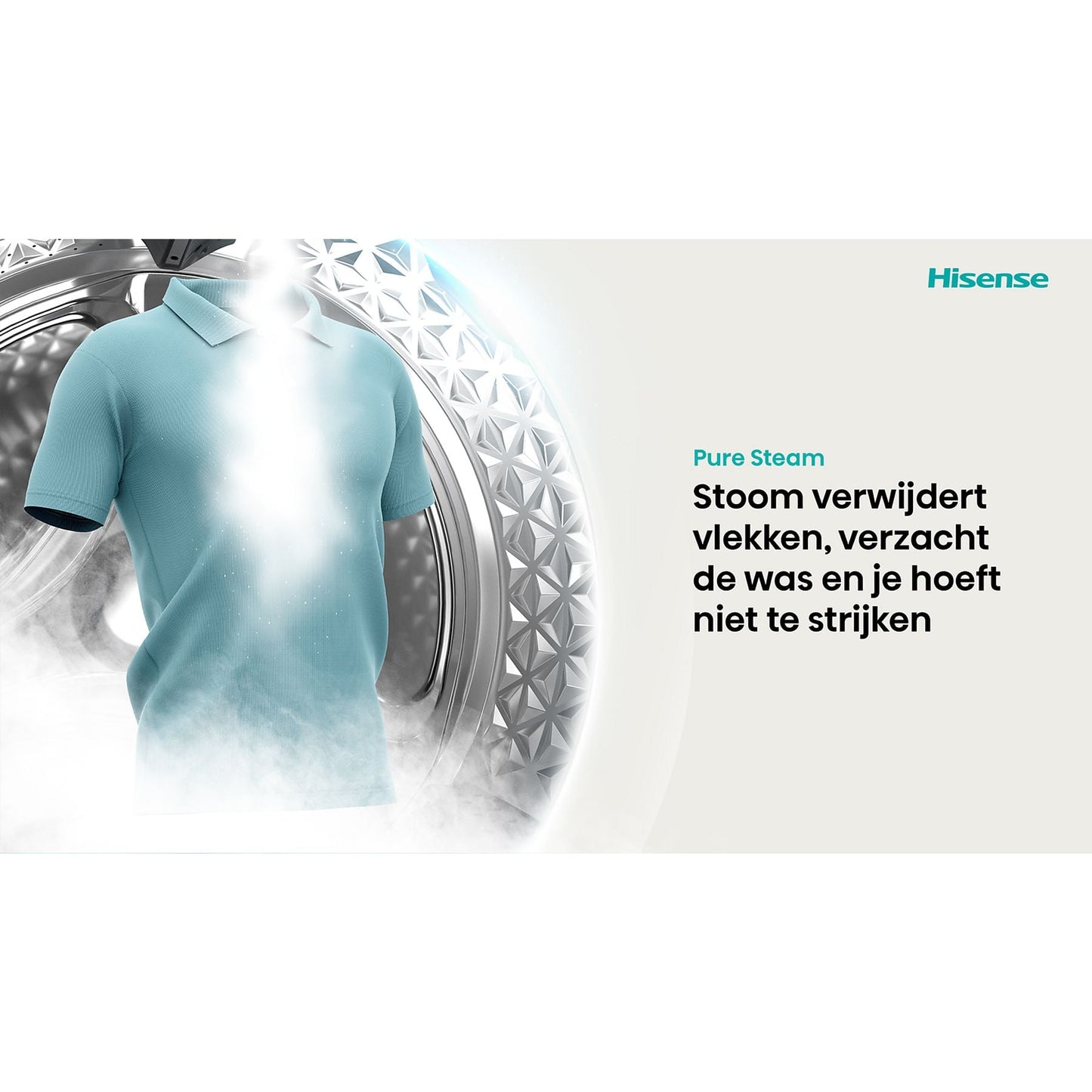 HISENSE WD3S9043BB3 - Was-droogcombinatie - 9 kg + 6 kg - 1400 rpm - 72 dB