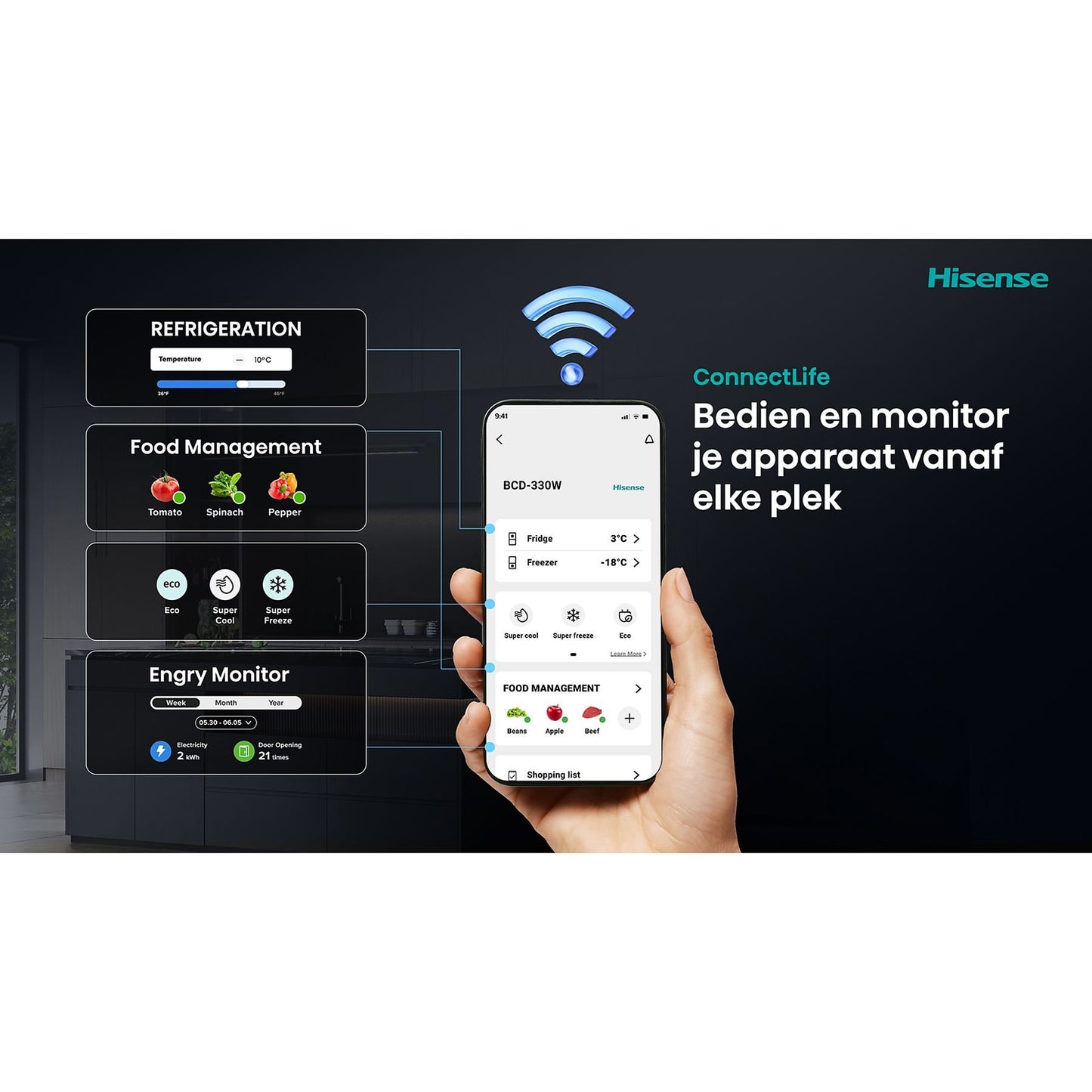 Hisense FT5K310GSFC Vrieskist