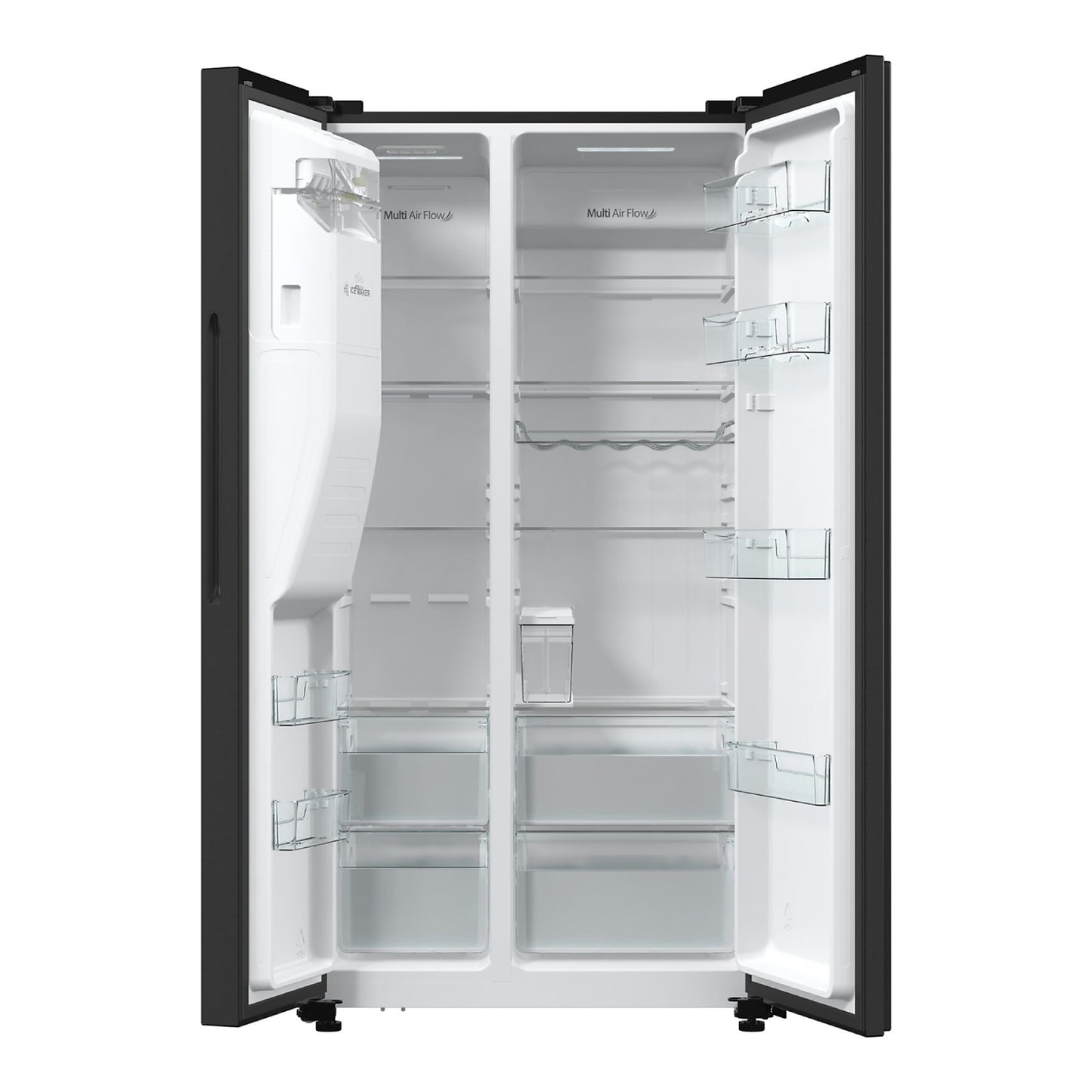 HISENSE RS5P535NTFE - Amerikaanse koelkast - breedte 91.5 cm - hoogte 178.6 cm - inhoud 376 l - NoFrost