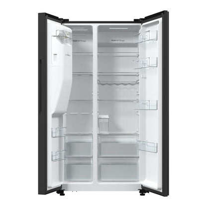 HISENSE RS5P535NTFE - Amerikaanse koelkast - breedte 91.5 cm - hoogte 178.6 cm - inhoud 376 l - NoFrost