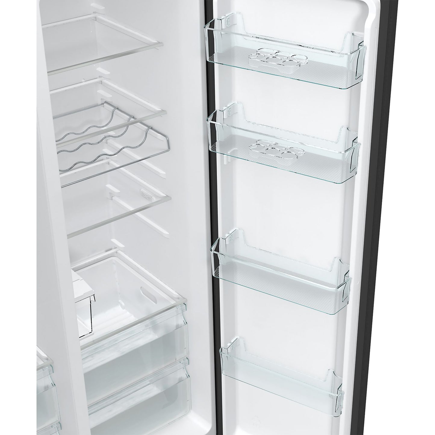 HISENSE RS5P535NTFE - Amerikaanse koelkast - breedte 91.5 cm - hoogte 178.6 cm - inhoud 376 l - NoFrost