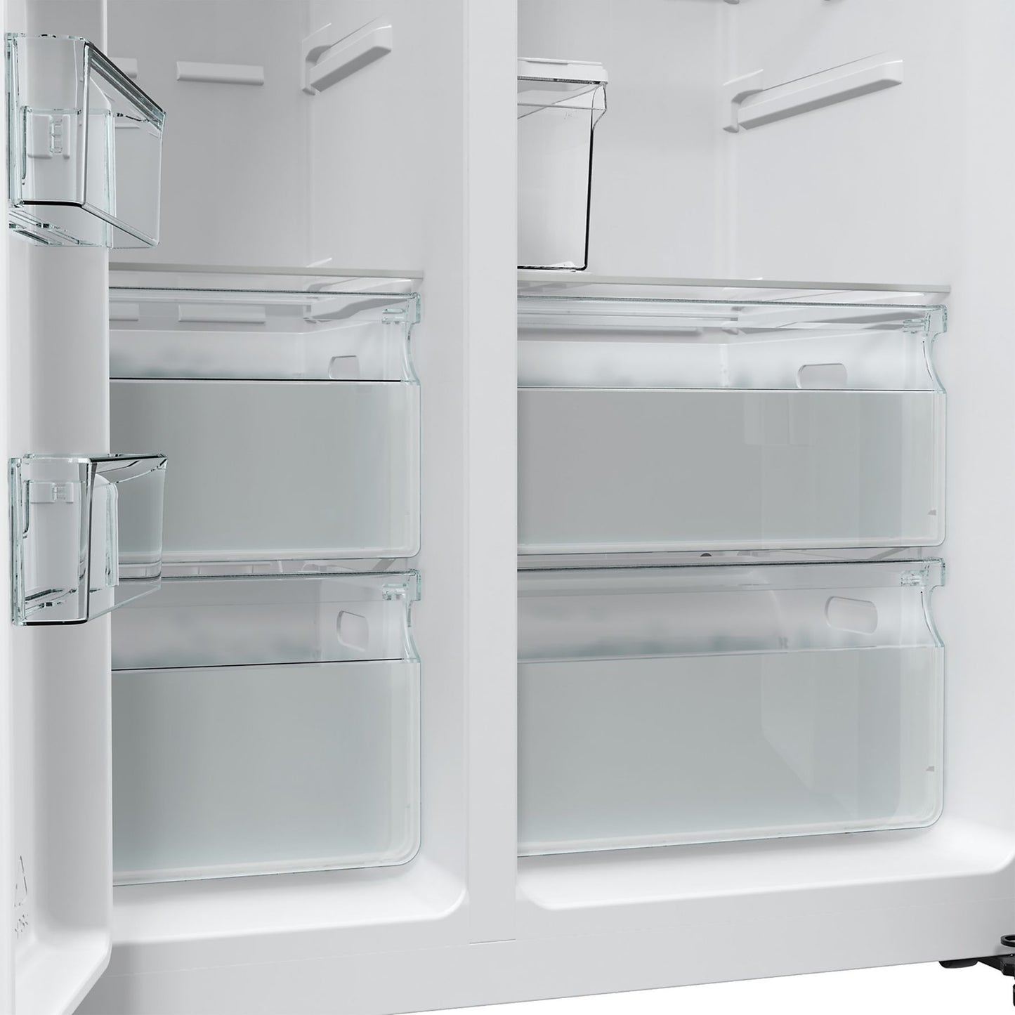 HISENSE RS5P535NTFE - Amerikaanse koelkast - breedte 91.5 cm - hoogte 178.6 cm - inhoud 376 l - NoFrost