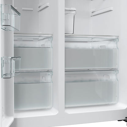 HISENSE RS5P535NTFE - Amerikaanse koelkast - breedte 91.5 cm - hoogte 178.6 cm - inhoud 376 l - NoFrost