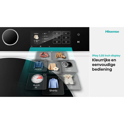 Hisense WD5I8043BWF – Was-droogcombinatie