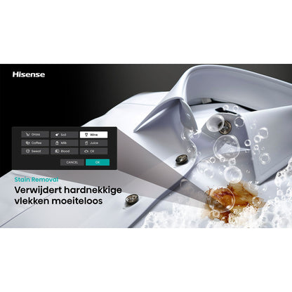 Hisense WD5I8043BWF – Was-droogcombinatie