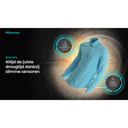 Hisense WD5I8043BWF – Was-droogcombinatie