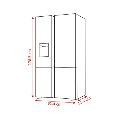 Hisense RQ760N4IFE – Amerikaanse Side-by-Side koelkast
