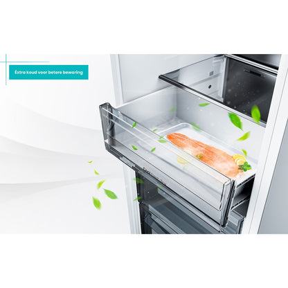 ETNA KCD4178ENF - Inbouw Koel-vriescombinatie - NoFrost - Nishoogte 178 cm Koel/vriescombinatie Wit
