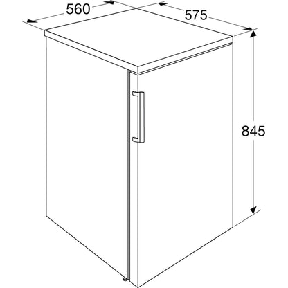 ETNA VV956WIT Tafelmodel vriezer - breedte 56 cm - hoogte 84.5 cm - inhoud 85 l Vriezer