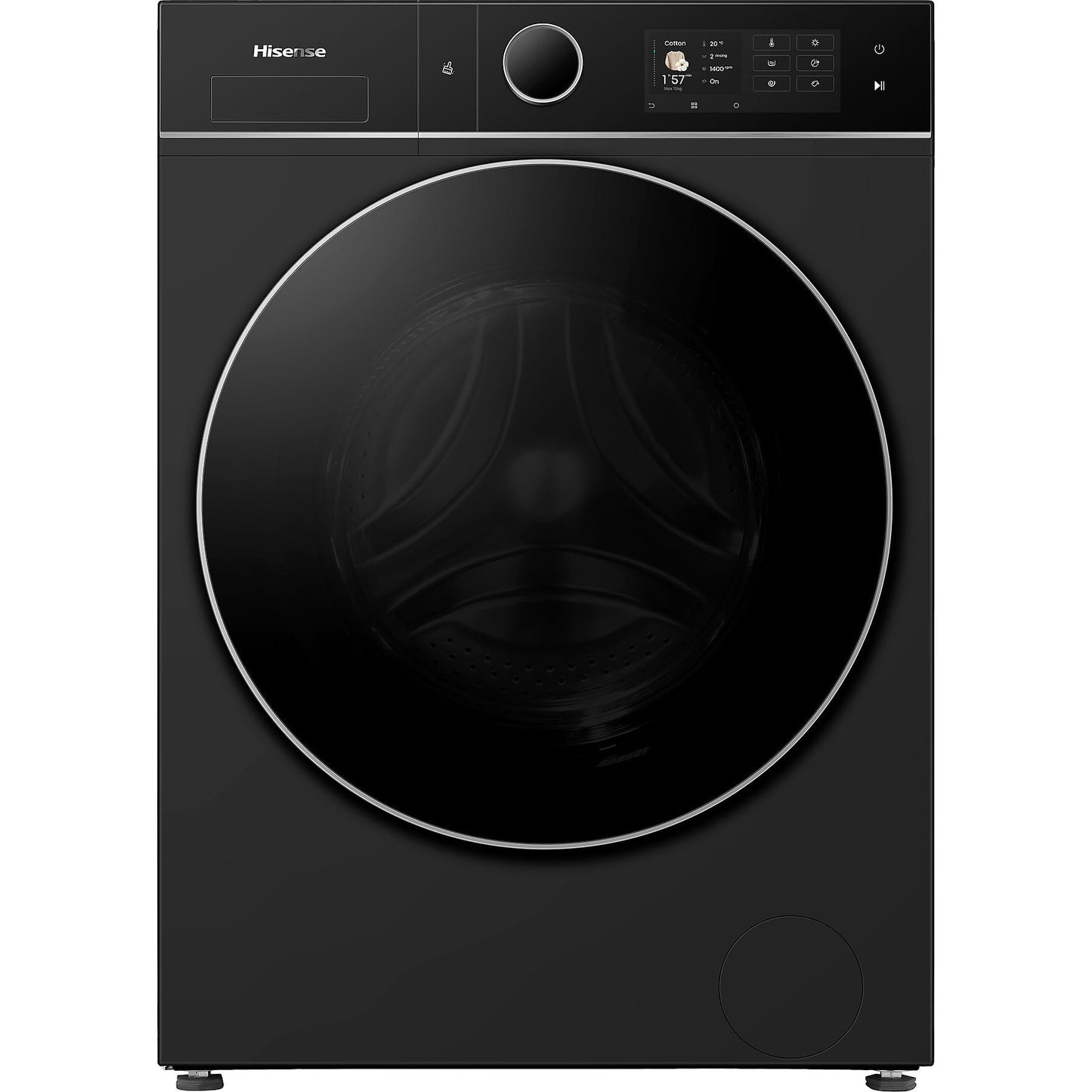 HISENSE WD5I1245BBRH/BLX - Was-droogcombinatie - 12 kg + 8 kg - 1400 rpm - 72 dB